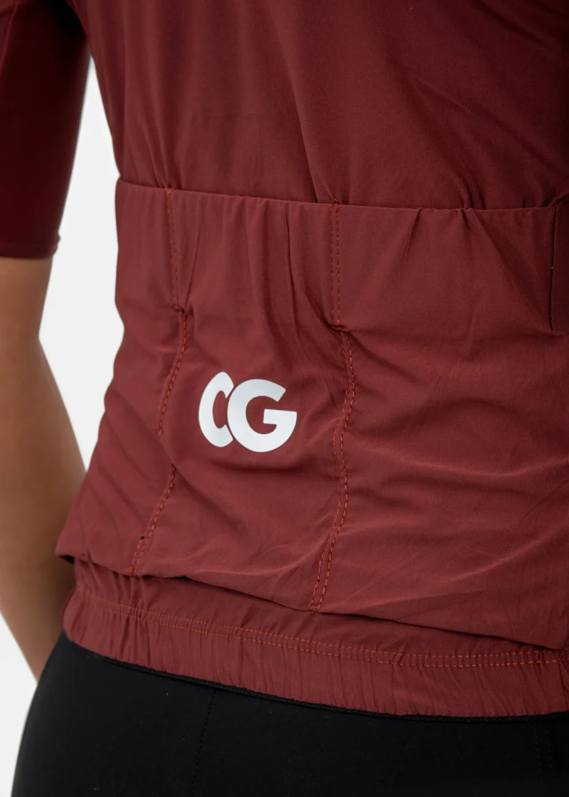 JERSEY CG PRO MUJER MANGA CORTA VINOTINTO
