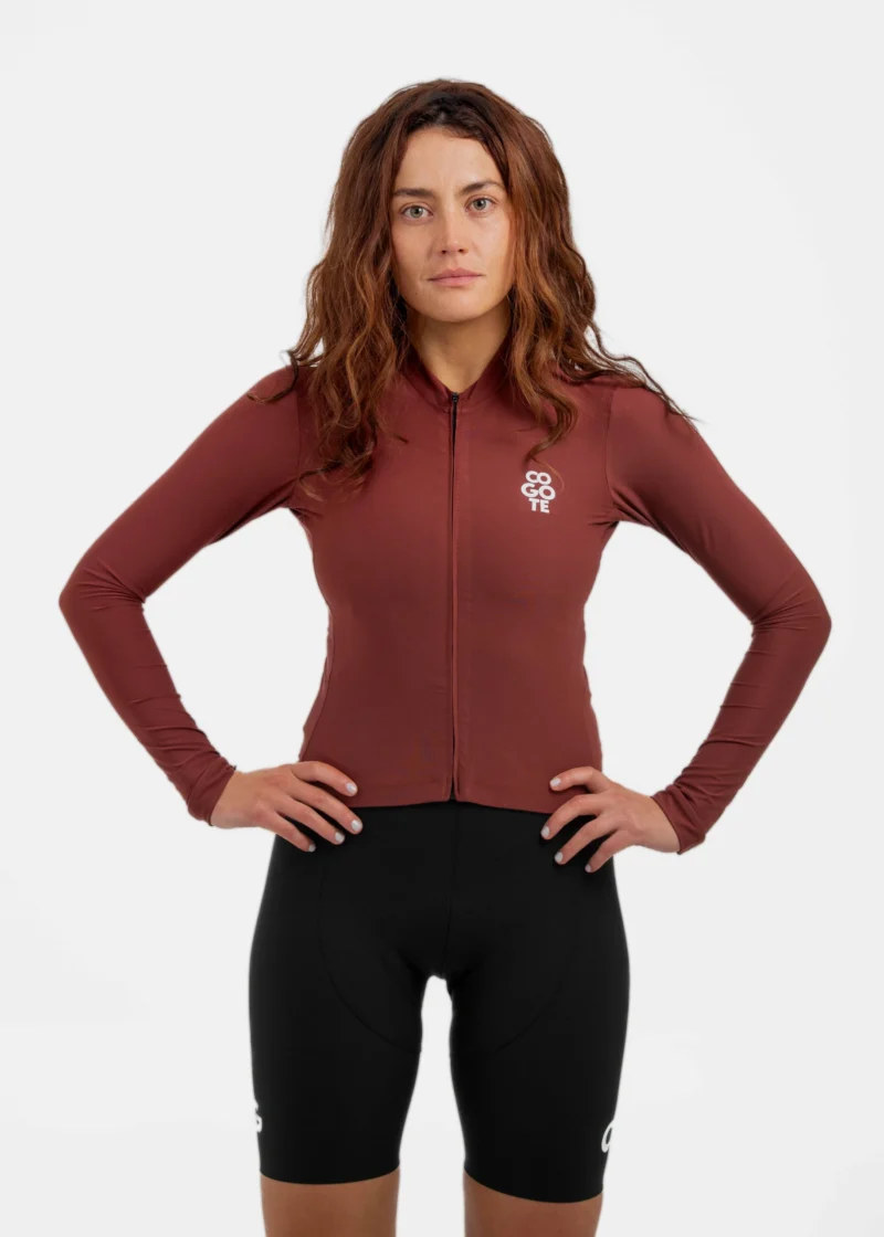 JERSEY CG PRO MUJER MANGA LARGA VINOTINTO