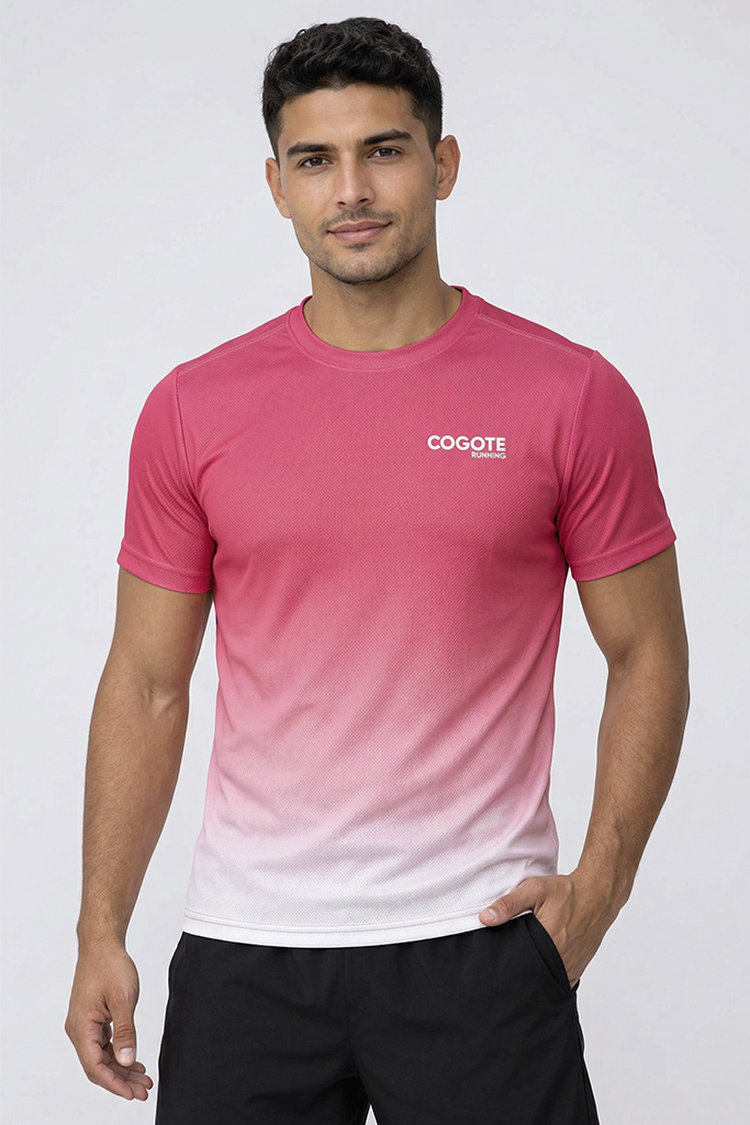 Camiseta running rush red Hombre