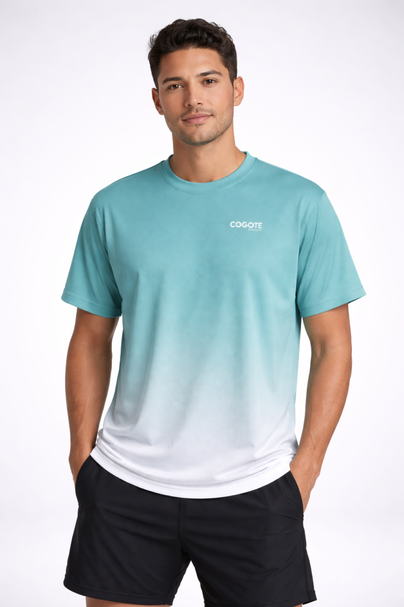 Camiseta running verde Hombre