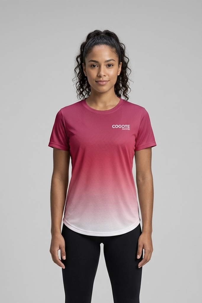 Camiseta running rush red Mujer